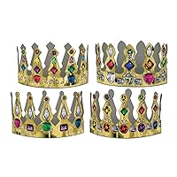 Unisex-Adult Mardi GrasFleur De Lis Crowns 72 Piece