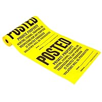 Products TSR-100 Posted Private Property Tyvek Sign Roll 11