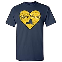 I Love State Heart T-Shirt Basic Cotton