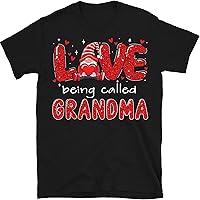 Personalized Grandma's Grandkids Shirt, Valentine Gnome Nana Mimi Mom T- Shirt, Valentine's Day Gift, Love Being Called Grandma Shirt