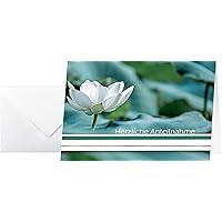 DS103 Sympathy Cards A6 Landscape Set of 10 with Envelope