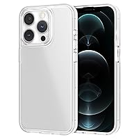 Coolden Compatible with iPhone 12 Pro Max Hybrid Clear Phone Case, Heavy Duty Protective Dual Layer Shockproof Case with Hard PC Bumper Soft TPU Back Compatible with iPhone 12 Pro Max 6.7 Transparent