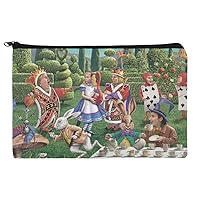GRAPHICS & MORE Alice in Wonderland Garden Party Makeup Cosmetic Bag Organizer Pouch