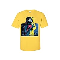 Vibrant Colorful Space Astronaut Short Sleeve T-Shirt-Daisy-Small