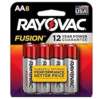 Rayovac AA Batteries, Fusion Premium Double A Battery Alkaline, 8 Count