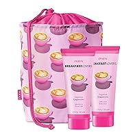 Pupa Milano Breakfast Lovers Set, Cappuccino, 3 Pc - Body Wash and Lotion - Moisturizing Body Lotion - Hydrating Body Wash - Skin Care Gift Set