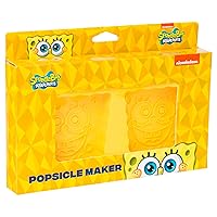 Silver Buffalo Nickelodeon's Spongebob Squarepants 2pc Popsicle Maker Set, Regular, yellow