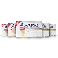 Asepxia Cleansing Bar Neutral Multipack: Acne Treatment, Prevents Pimples and Blackheads, Salicylic Acid Formula, Deep Cleansing for Clear Skin - 4 Ounce, Pack of 5