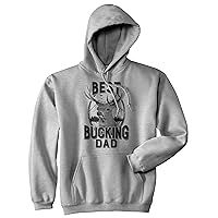 Crazy Dog T-Shirts Best Bucking Dad Hoodie Funny Hunting Father's Day Graphic Novelty Sweatshirt
