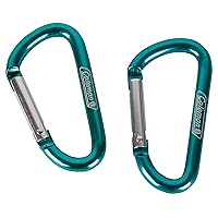 Deluxe Carabiner Links (2-Pack), Durable Carabiner Clips for Clipping Tools, Keys, & Gear, Supports up to 75lbs, Color May Vary