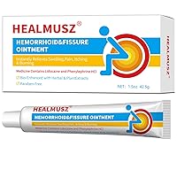 Hemorrhoid Cream, Hemorrhoids Ointment with 4% Lidocaine Cream and Phenylephrine HCI for Rapid Relief of Pain, Swelling, Discomfort and Itching (1.5Ounce (Pack of 1))