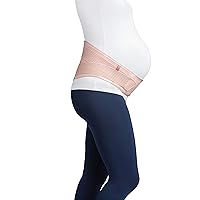 JOBST Maternity Support Belt, Adjustable Abdominal and Back Pregnancy Support, Rose, X-Large