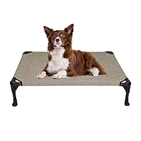 Veehoo Cooling Elevated Dog Bed, Portable Raised Pet Cot with Washable & Breathable Mesh, No-Slip Feet Durable Dog Cots Bed for Indoor & Outdoor Use, Medium, CWC1803-M