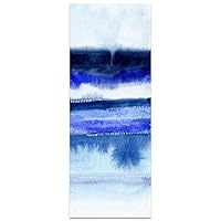 Empire Art Direct Shorebreak Abstract B Frameless Free Floating Tempered Glass Panel Graphic Wall Art Ready to Hang, 63