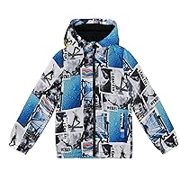 SNOW DREAMS Boys Rain Jackets Lighweight Spring Jacket Raincoat Waterproof Rain Coats Windbreaker
