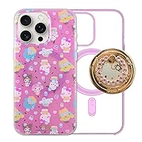 Sonix x Sanrio Case + Magnetic Ring (Sanrio, Pink Rhinestone) for MagSafe iPhone 15 Pro Max | Hello Kitty & Friends Ice Cream Parlor