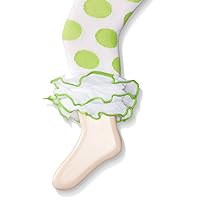 Jefferies Socks Big Girls' Dot and Stripe Multi Ruffle Footless Tight