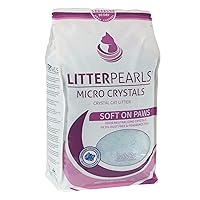 Litter Pearls Micro Crystals Cat Litter, 10.5 lb, Clear with Blue (10610)