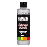 U.S. Art Supply Airbrush Flow Improver, 8-Ounce Bottle - Additive to Improve Acrylic Paint Flow, Reduce Clogs, Paint Wetting, Dry Needle Tips, Spraying Performance, Thinner - Artist, Hobbyist Tool