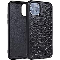 Case for iPhone 12 Pro Max 6.7 inch, Super Slim Shockproof Premium Genuine Leather Case with Microfiber Lining Strong Protective Cover Compatible with iPhone 12 Pro Max