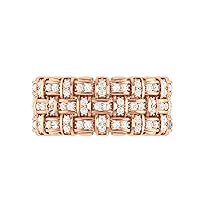 VVS Certified Antique Traditional Design 18K White Gold/Yellow Gold/Rose Gold With 0.49 Carat Round Shape Natural Diamond Wedding Ring For Men