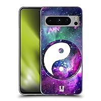 Head Case Designs Purple Nebula Yin and Yang Collection Soft Gel Case Compatible with Google Pixel 8 Pro