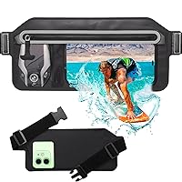 Waterproof Phone Pouch,IPX8 Waterproof Phone Case with Adjustable Waist Strap,Compatible with iPhone Whole Series Galaxy Whole Series up to 7