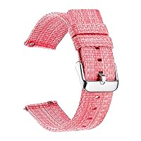 Nylon Loop Strap for Samsung Galaxy Watch 4/classic/3/46mm/42mm/Active 2 Gear s3 Frontier watchBand 20mm 22mm Bracelet Correa (Color : Pink, Size : 22mm Universal)