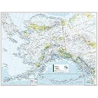 National Geographic Maps: Alaska Wall Map - Compact - 21 x 16 inches - Front Lamination