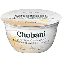 Chobani® Less Sugar Low-Fat Greek Yogurt Madagascar Vanilla Cinnamon 5.3oz