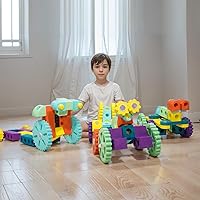 Extra Large Foam Building Block Set, Soft but Firm, Safe to Kids, Encourage Children’s Hands-on Creative and Imaginative Game, Great STEM Learning Toy for Children Ages 5-10 Years Old (77PCS)