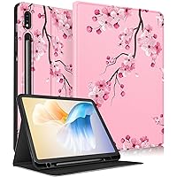 for Samsung Galaxy Tab S8 Plus/ S7 Plus/ S7 FE Case 12.4 Inch Women Girls Cute Folio Girly Flower Pretty Kawaii Teens Unique Cover for Samsung Tablet S8 Plus 2022/ S7 Plus 2021/ S7 FE 5G Cases