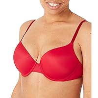 Victoria's Secret Pink Wear Everywhere Push Up Bra, Padded, Smoothing, Bras for Women, Red (36C)