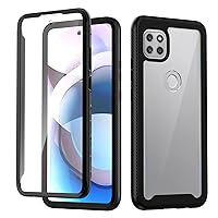 seacosmo for Moto One 5G Ace Case, Full Body Shockproof Cover [with Built-in Screen Protector] Slim Lightweight Heavy Duty Fit Bumper Protective Phone Case for Motorola Moto One 5G Ace