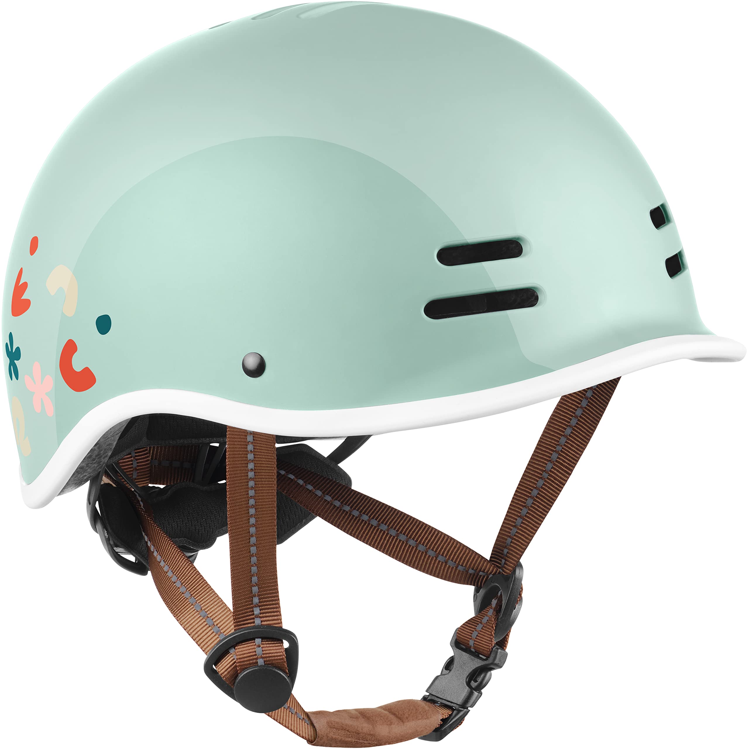 Retrospec Remi Kids' Bike Helmet for Youth Boys & Girls- Bicycle Helmet with Built-In Visor and Adjustable Reflective Straps for Skateboarding, Scooters, Rollerblading