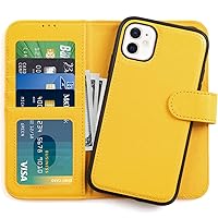LUMARKE Designed for iPhone 11 Wallet Case - Detachable Flip Folio Cover - RFID Blocking 4 Card Slots Holder - Premium PU Leather Magnetic Kickstand - Protective Phone Case 6.1