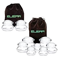 ELERA Massage Cupping Therapy Sets, Professionally Chinese Massage Cups Tools, Silicone Cup for Joint Pain Relief, Massage Body