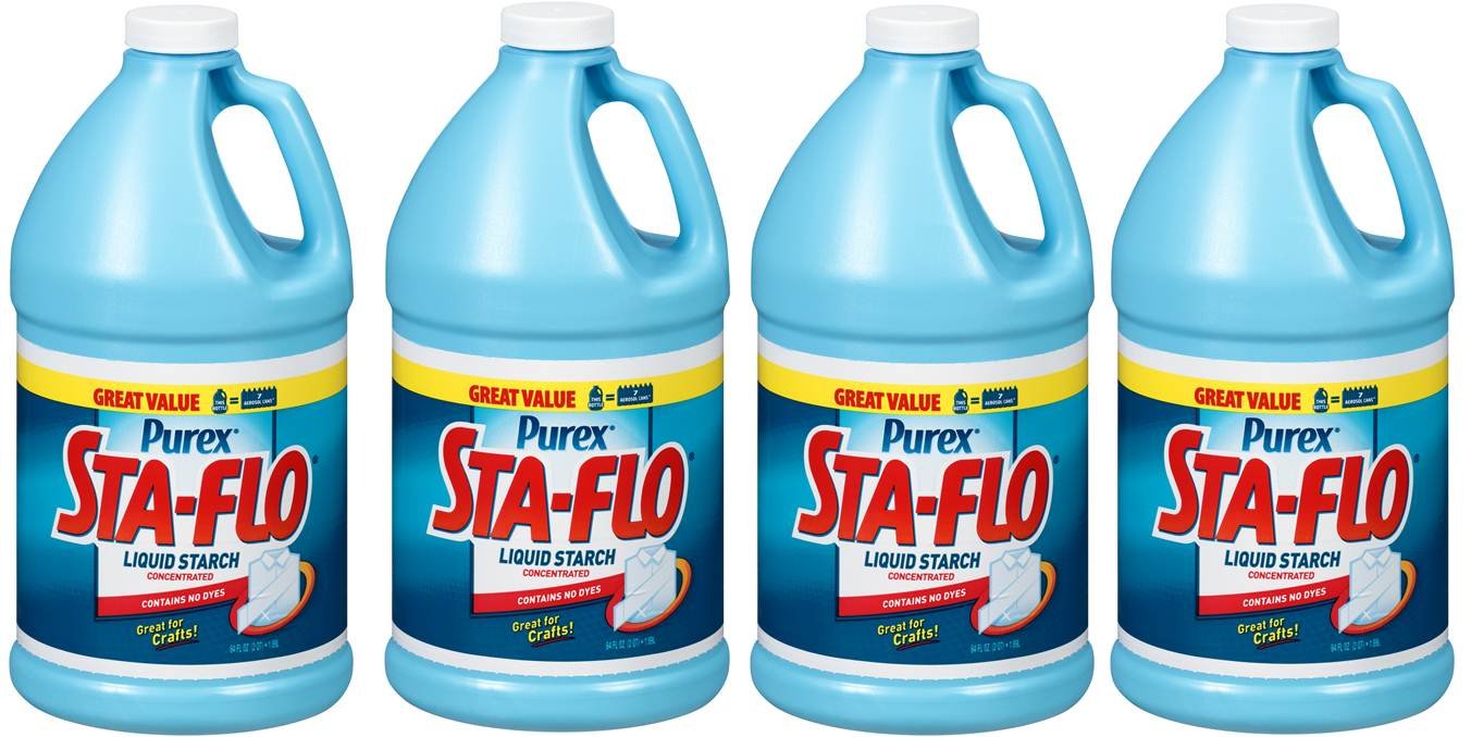 Sta-Flo DIA13101 Concentrated Liquid Starch, 64 Oz Bottle (4)