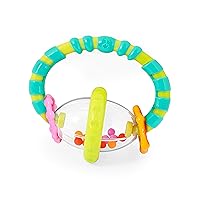 Grab & Spin Baby Rattle & BPA-Free Teether Toy, Ages 3 Months+