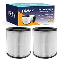 True HEPA Replacement Filter, Compatible with MOOKA and KOIOS B-D02L Air Purifier and VEWIOR B-D02U Air Purifier, 3-in-1 H13 True HEPA Filter Set, 2-Pack
