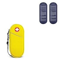 SITHON Medical Carrying Case Insulated Yellow & Ice Packs Bundle