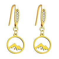 Uloveido Stainless Steel Christian Real Mustard Seed Earrings for Women, Faith As Small As A Mustard Seed Can Move Mountains Faith Jewelry Gift/Christian Charm Inspirational Gift Gifts for Her