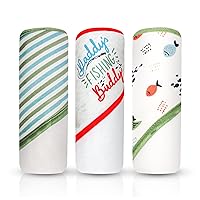 MODERN BABY 3 Pack Hooded Baby Bath Towel Set for Newborns Infants & Toddlers, Boys & Girls Baby Hooded Towels