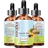 CACAY OIL 100% Pure Natural Virgin Unrefined Cold-pressed Carrier Oil 0.5 Fl oz 15 ml For Face, Skin, Body, Hair, Lip, Nails