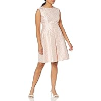 Anne Klein Women's Jacquard Fit and Flare Dress