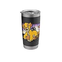 Disney The Lion King 30th Anniversary Wood Block Style Simba Stainless Steel Insulated Tumbler