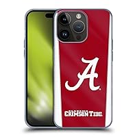 Head Case Designs Officially Licensed University of Alabama UA Banner Soft Gel Case Compatible with Apple iPhone 15 Pro