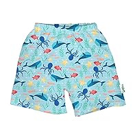 green sprouts i Play Boys' Trunks with Built-in Reusable Swim Diaper