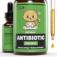 Natural Antibiotics for Cats | Cat Antibiotics | Cat Antibiotic | Pet Antibiotics | Cat Immune Support | Antibiotic for Cats | Cat Multivitamin | Cat UTI Antibiotics | 1 fl oz