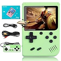 500 in 1 Gameboy for Adults&Kids Retro Handheld Game Console Retro Video Game Console Supports Two People Playing Games on TV (Green)